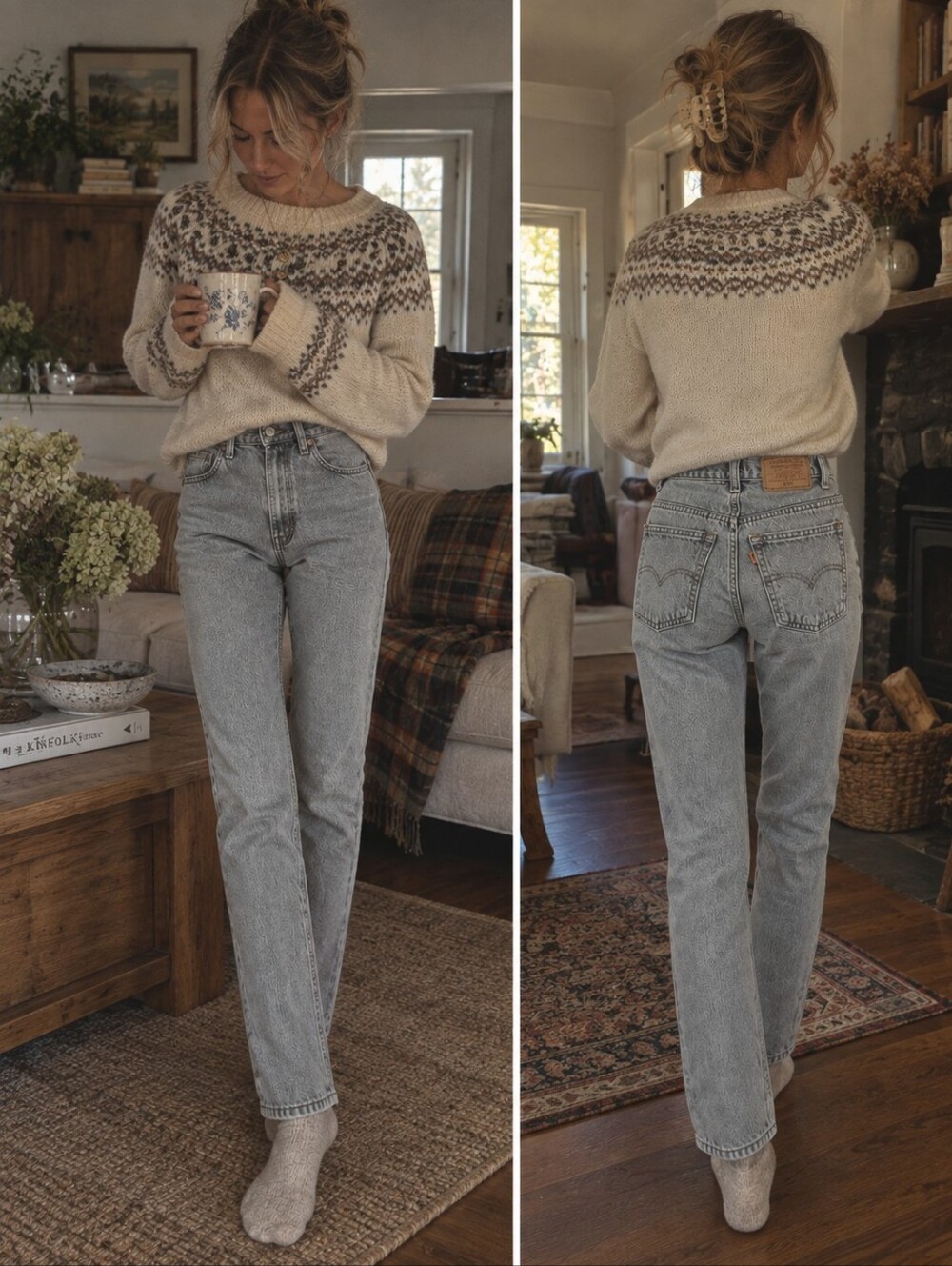 Vintage Orange Tab  Levi's 631 Slim Straight Jeans